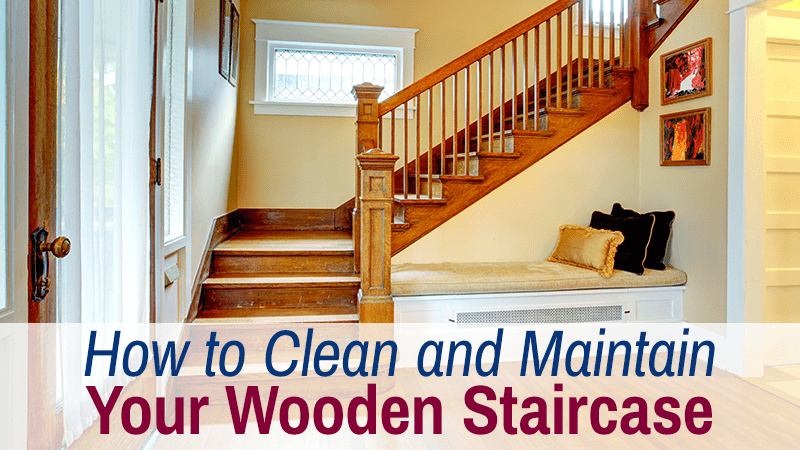Cleaning Wooden Stairs