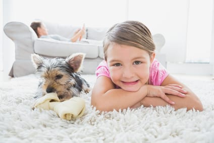 Child and Puppy