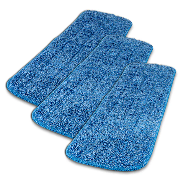 18″ Microfiber Wet Mop Pad – 3 Pack