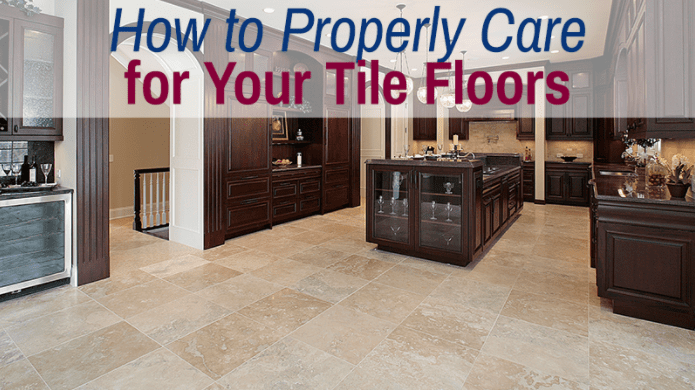 tile floor care graphic